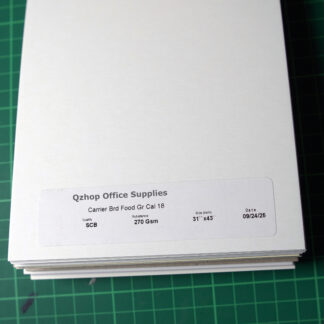 Carrier Brd Food Gr Cal 18 SCB 270gsm 31 x 43""