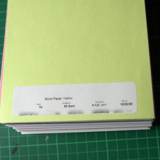 Bond Paper Yellow - TK Series 50gsm