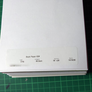 Book Paper 60# CYG 80gsm 38 x 25""