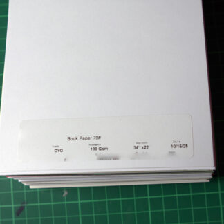 Book Paper 70# CYG 100gsm 34 x 22""