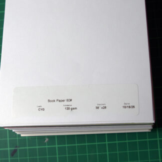 Book Paper 80# CYG 120gsm 38 x 25""