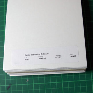 Carrier Brd Food Gr Cal 20 GSC 300gsm 43 x 31""