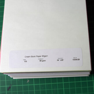 Cream Book Paper 80gsm CG 80gsm 34 x 28""